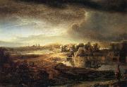 Landscape with a Coach Rembrandt